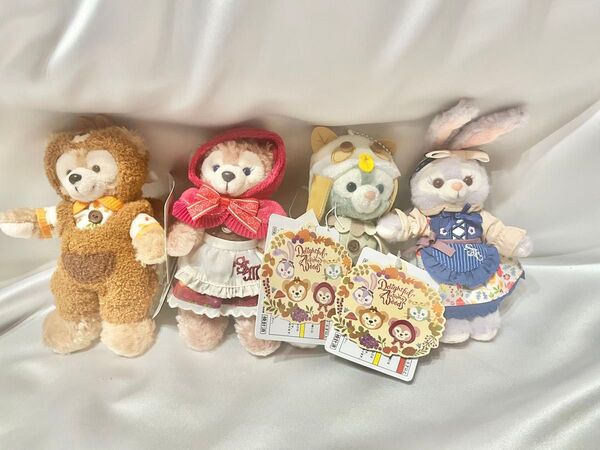 【未使用タグ付き】ダッフィー&フレンズ 秋のぼうけん ぬいぐるみバッジ ディズニー ダッフィー シェリーメイ ぬいぐるみバッジ