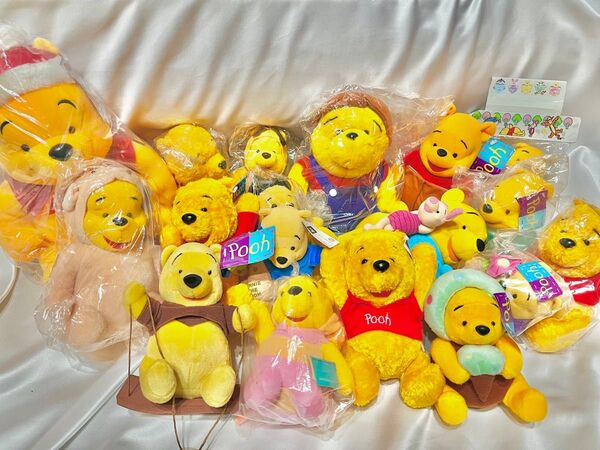 ディズニー くまのプーさん プライズ品 タグ付き まとめ売り ぬいぐるみ