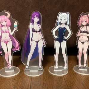 葬送のフリーレン アクリルスタンド水着ver.4体セット 15cm