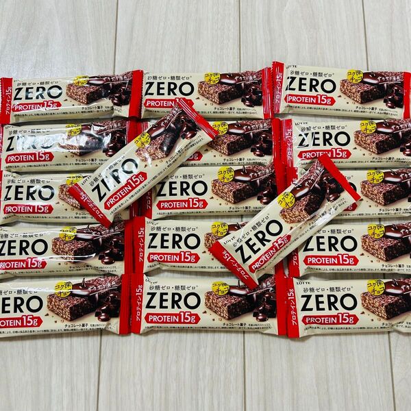 ロッテ ZERO PROTEIN 15g プロテインバー 17本 LOTTE ダイエット 砂糖ゼロ 糖類ゼロ チョコレート