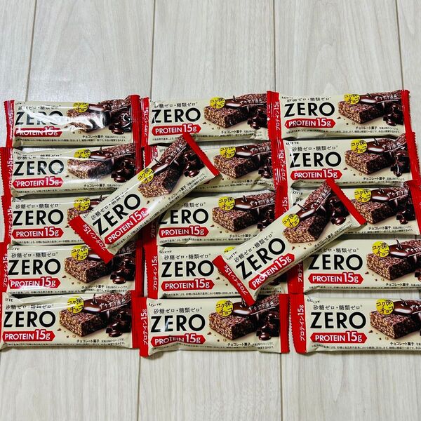ロッテ ZERO PROTEIN 15g プロテインバー 17本 LOTTE ダイエット 砂糖ゼロ 糖類ゼロ チョコレート