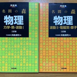 名問の森 物理 力学・熱・波動I、波動Ⅱ・電磁気・原子 2冊セット書き込み無し