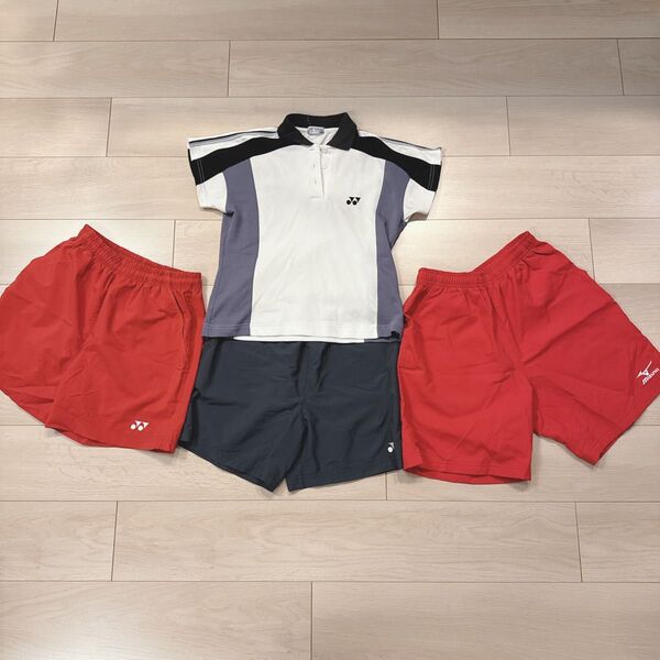 ヨネックス バドミントン 上下セット ハーフパンツ ショートパンツ YONEX ミズノ