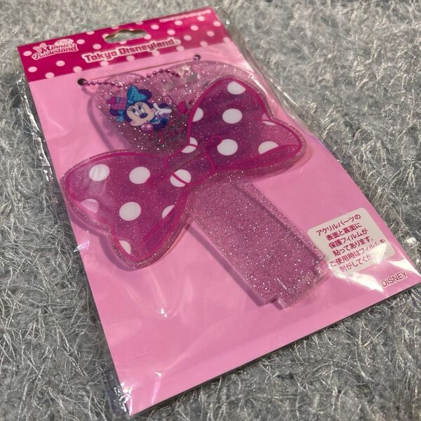 【新品未開封】ディズニーミニーマウス パルパルーザ ぬいぐるみバッジスタンド