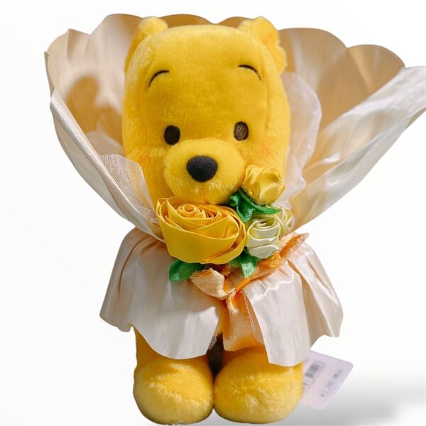 【新品未使用】くまのプーさん ディズニーストア 花束ぬいぐるみ タグ付き