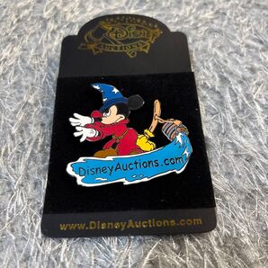 【新品未使用】ディズニー オークション ピンバッジ ファンタジア 魔法使いの弟子 ピンバッジ