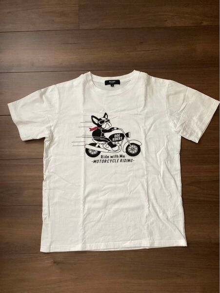 BEAMS HEART DOG RIDERSプリント 半袖Tシャツ メンズSサイズ