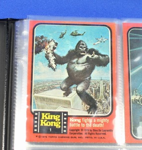 1976年 超美品キングコング チューインガム 付属カード 食玩 コンプリート ステッカー シール 超美品 アルバムケース ビンテージ