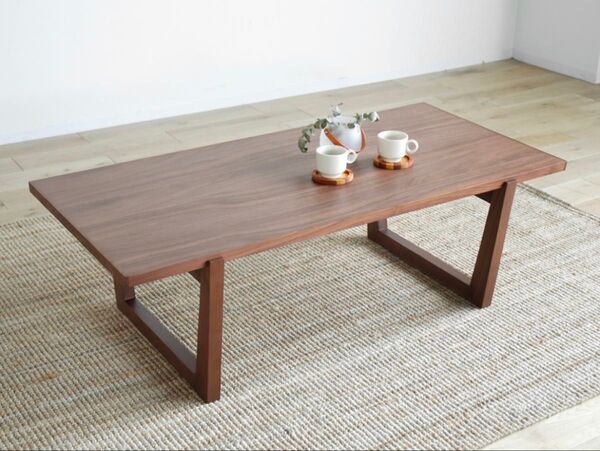 ローテーブル センターテーブル ウォールナット(ブラウン)120cm