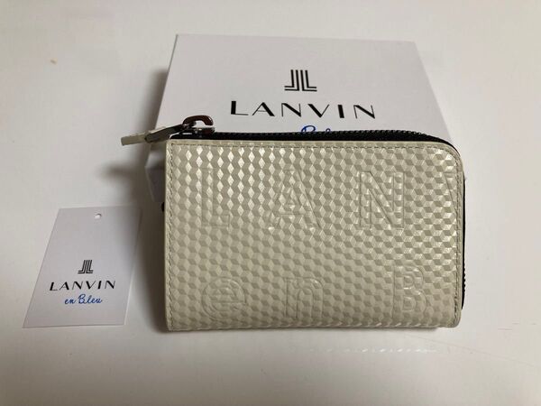 LANVIN EN Bleu ランバンオンブルー L字ファスナー キーケース ディジョンスマートキー対応 正規品 新