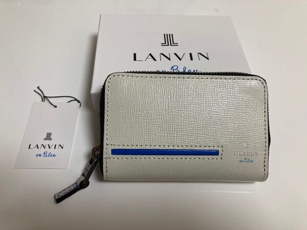 LANVIN EN Bleu ランバンオンブルー ミニ財布 コインケース 小銭入れ セイバー 528611 訳アリ!