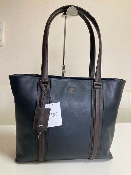TAKEO KIKUCHI タケオキクチ トートバッグ ビジネスバッグ ナッパ 721731 定価42900円 正規品★新品