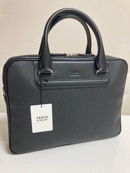 TAKEO KIKUCHI タケオキクチ 軽量 ビジネスバッグ ショルダー A4 ハーバー710501 定価27500円