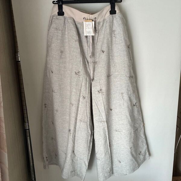 《新品》ドラッグストアーズfu-ai 裏地付きロングワイドパンツ
