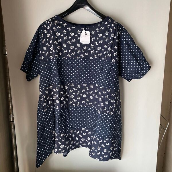 《新品》ドラッグストアーズ D.S.CLUB 花柄切替 チュニック