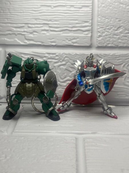 戦士ザク 騎士ガンダム キーホルダー 2点セット (ガンダム)