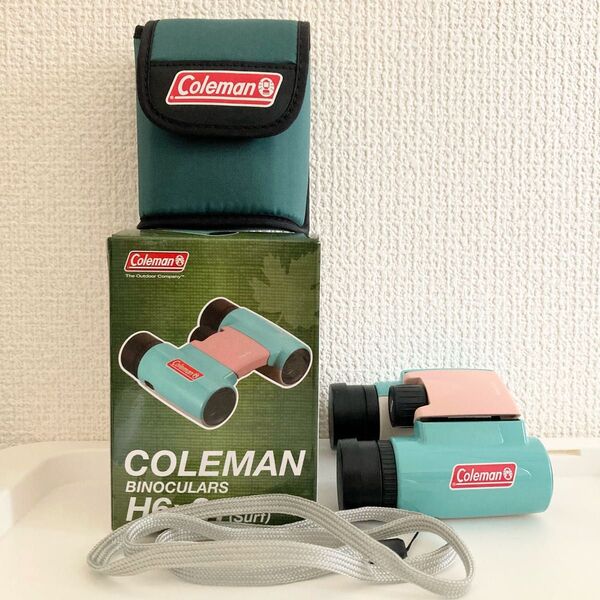 ビクセン コールマン 双眼鏡 ピンク×ミントグリーン ケース付き
