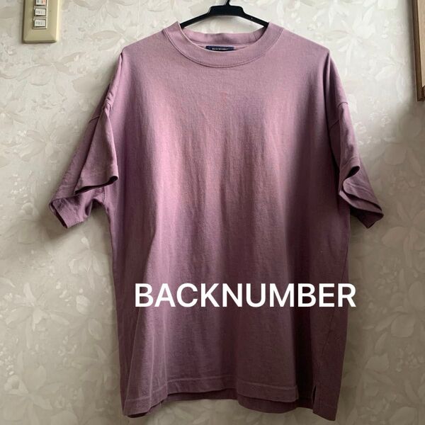 BACK NUMBER 半袖Tシャツ メンズSサイズ ラベンダー