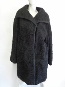  black peru car n Ram fur fur * coat american size 8-10 lining new goods 