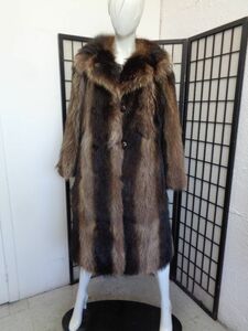  raccoon fur fur * coat size 4