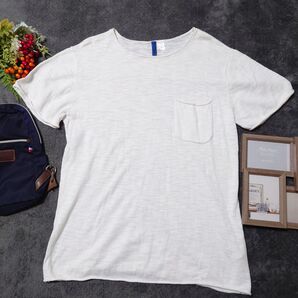 H&M DIVIDCD Tシャツ カットソー(M)ホワイト 綿100
