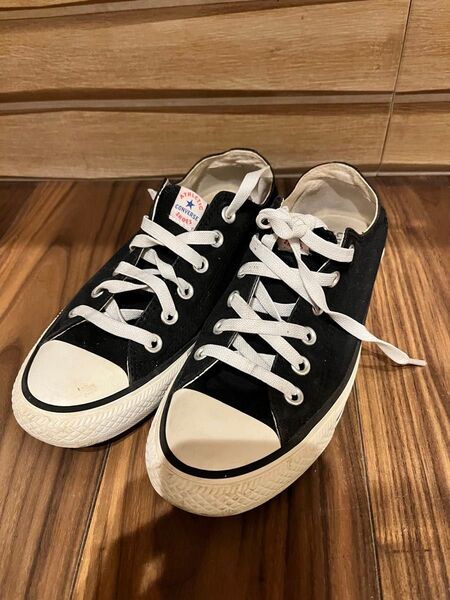 美品CONVERSE ALL STAR ローカットスニーカー 黒 ブラック