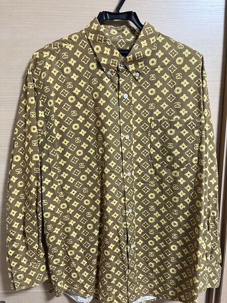 old stussy モノグラム ロングスリーブ 長袖 90s vintage ステューシー