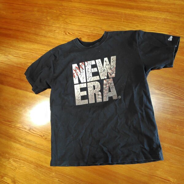 NEW ERA Tシャツ メンズ 黒 ブラック 古着