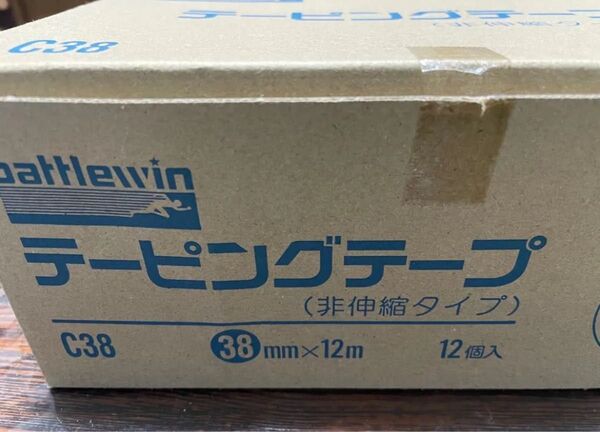 バトルウィン テーピングテープ C38 38mm×12m 12個