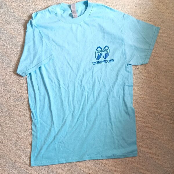 MOONEYES Tシャツ 水色
