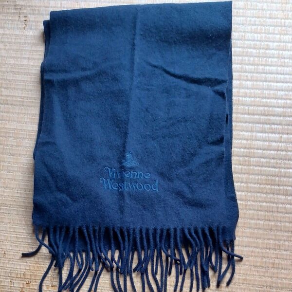 Vivienne Westwood ウールマフラー ネイビー