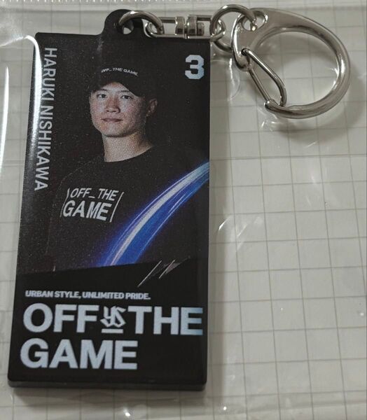 東京ヤクルトスワローズ OFF THE GAME キーホルダー 西川遥輝選手