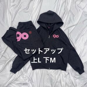 90 Logo Glitter Light Zip Hoodie Logo Glitter Light Sweat Pants