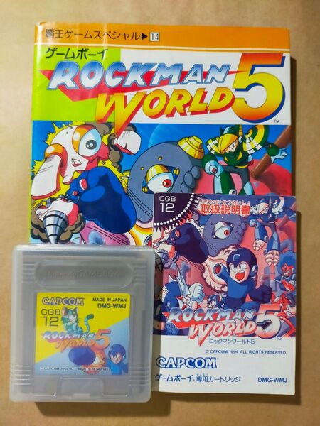 ロックマンワールド5 ソフト 説明書 攻略本