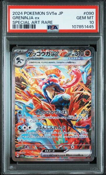 人気【PSA10鑑定品】ゲッコウガexSAR