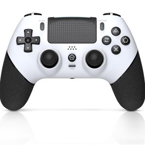 【新品未使用】PS4コントローラー LED Bluetooth ホワイト TURBO 白 省エネ
