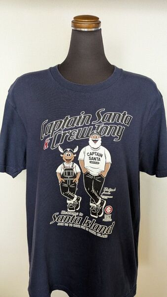 キャプテンサンタ Captain Santa & Crew Tony Tシャツ ネイビー Lサイズ