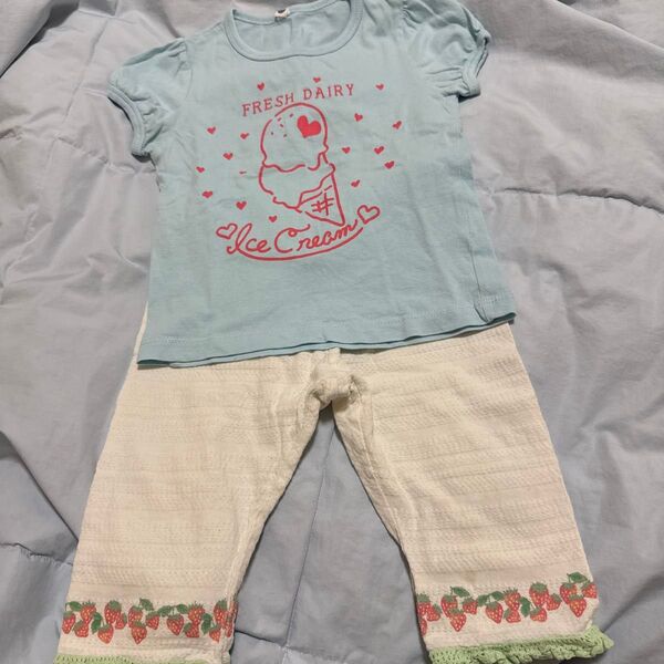 ベビー服 セットアップ Tシャツ パンツ 90 女の子 夏服