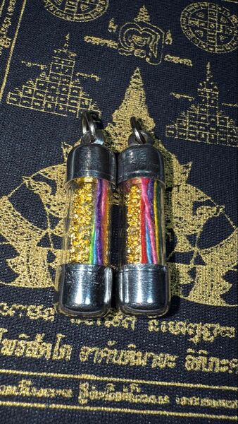⑨タイ最高峰 高僧LPマハシラー師作ご祈祷 ルアンプーマハシラー タクルット アミュレット 神聖な御守り 金 刻印ネックレス