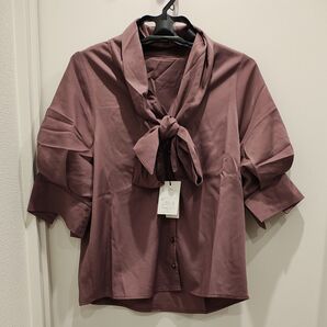 タグ付き新品 グレイル パープルブラウスM