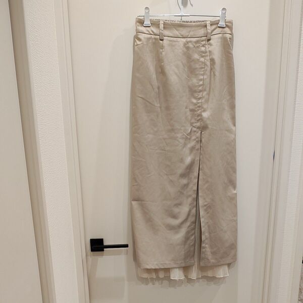 ロングスカート ベージュ 難あり