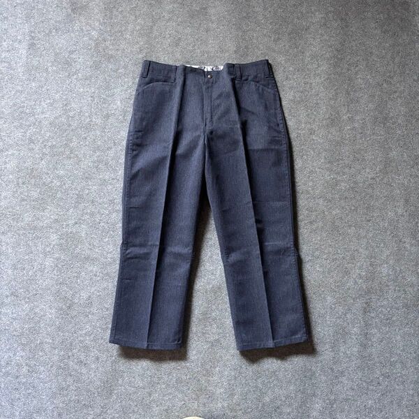 希少 ほぼデッド 90s USA製【W38L28】BEN DAVIS ベンデイビス ワークパンツ チャコールグレー フリスコパンツ
