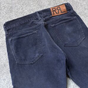 美品【W28】RRL ダブルアールエル コーデュロイパンツ ネイビー RalphLauren ラルフローレン ボタンフライ