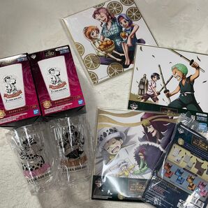 ワンピース 一番くじ クリアタンブラー メモリアル色紙 サコッシュマルチケース ONE PIECE