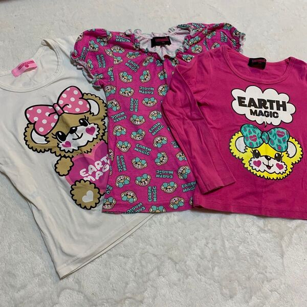 アースマジック 半袖Tシャツ Tシャツ トップス 110 120