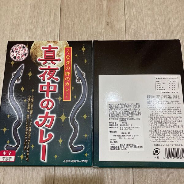 北都 真夜中のカレー 中辛 180g 2箱