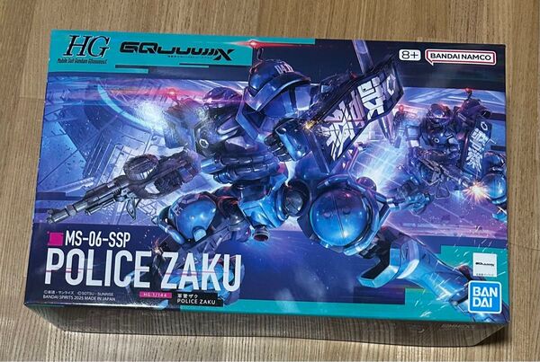 未組立 HG 1/144 軍警ザク POLICE ZAKU MS-06-SSP「 機動戦士ガンダム GQuuuuuuX」ガンプラ