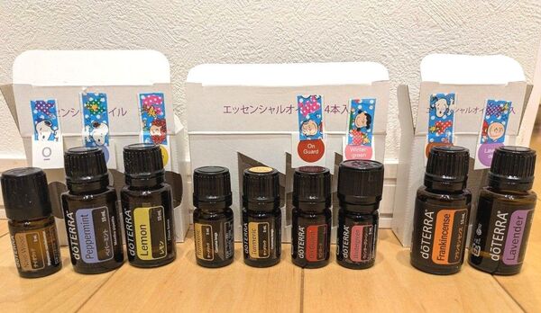 単品 まとめ ドテラ オイル 未開封 ラベンダー レモン ペパーミント フランキンセンス オンガード ナイオウッド