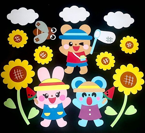 壁面飾り 夏 7月 8月 保育園 幼稚園 施設 病院