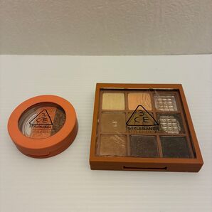3CE アイシャドウ セット PLOT TWIST、BURNT PEACH ブラウン系、ピーチ系